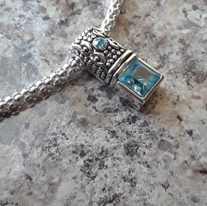 Silver Earrings and Necklace Set